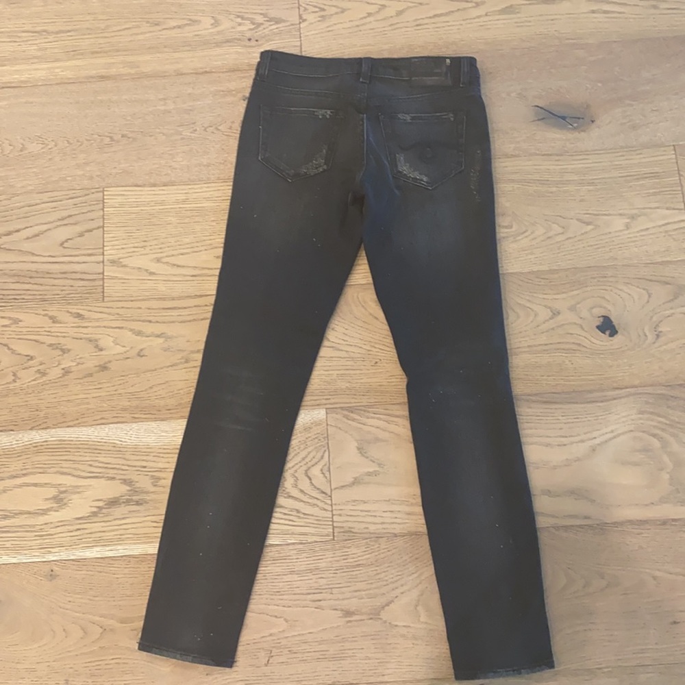R13 Faded Black Patch Jean - 27 - Picture 4 of 7
